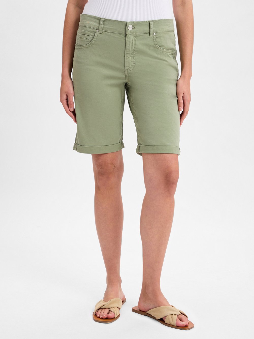 Angels Shorts Damen Baumwolle grün, 36