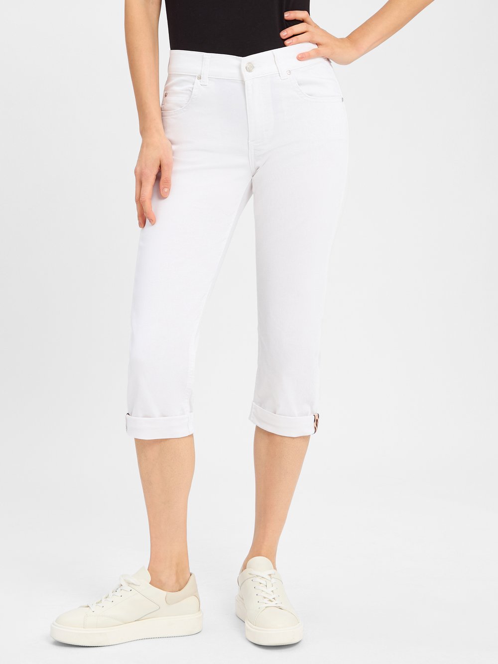Angels Jeans Damen Baumwolle weiß, 42
