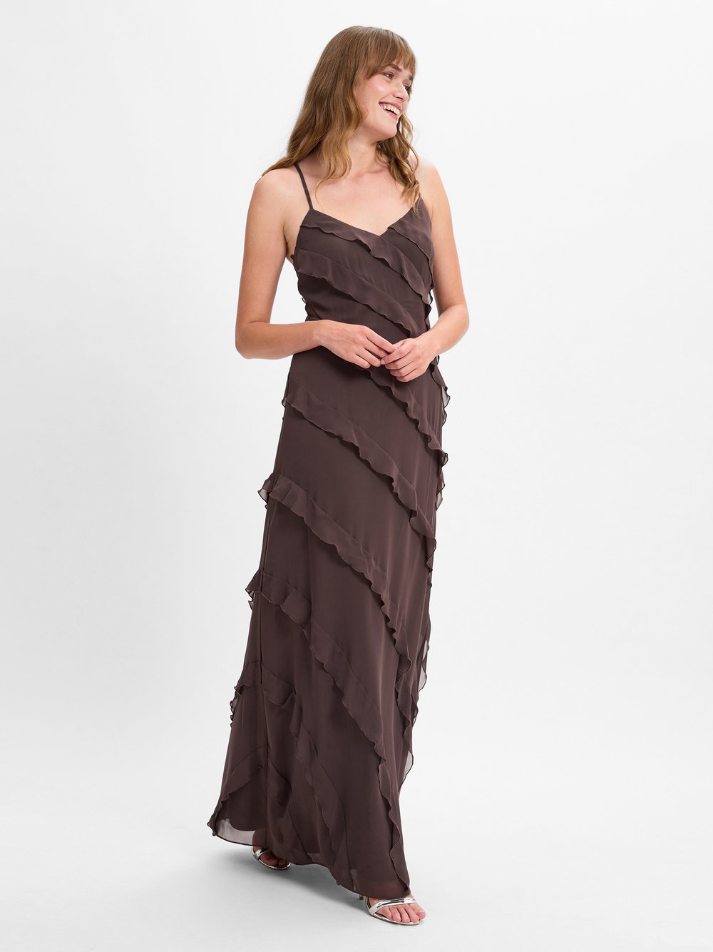 Marie Lund Abendkleid Damen braun, 32