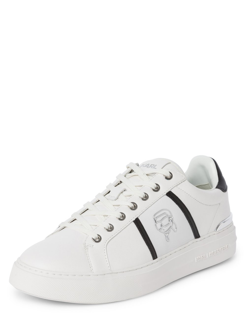 KARL LAGERFELD Sneaker Herren Leder weiß, 42