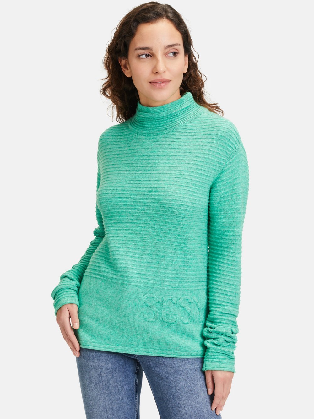 Betty Barclay Feinstrickpullover Damen Viskose grün, 36