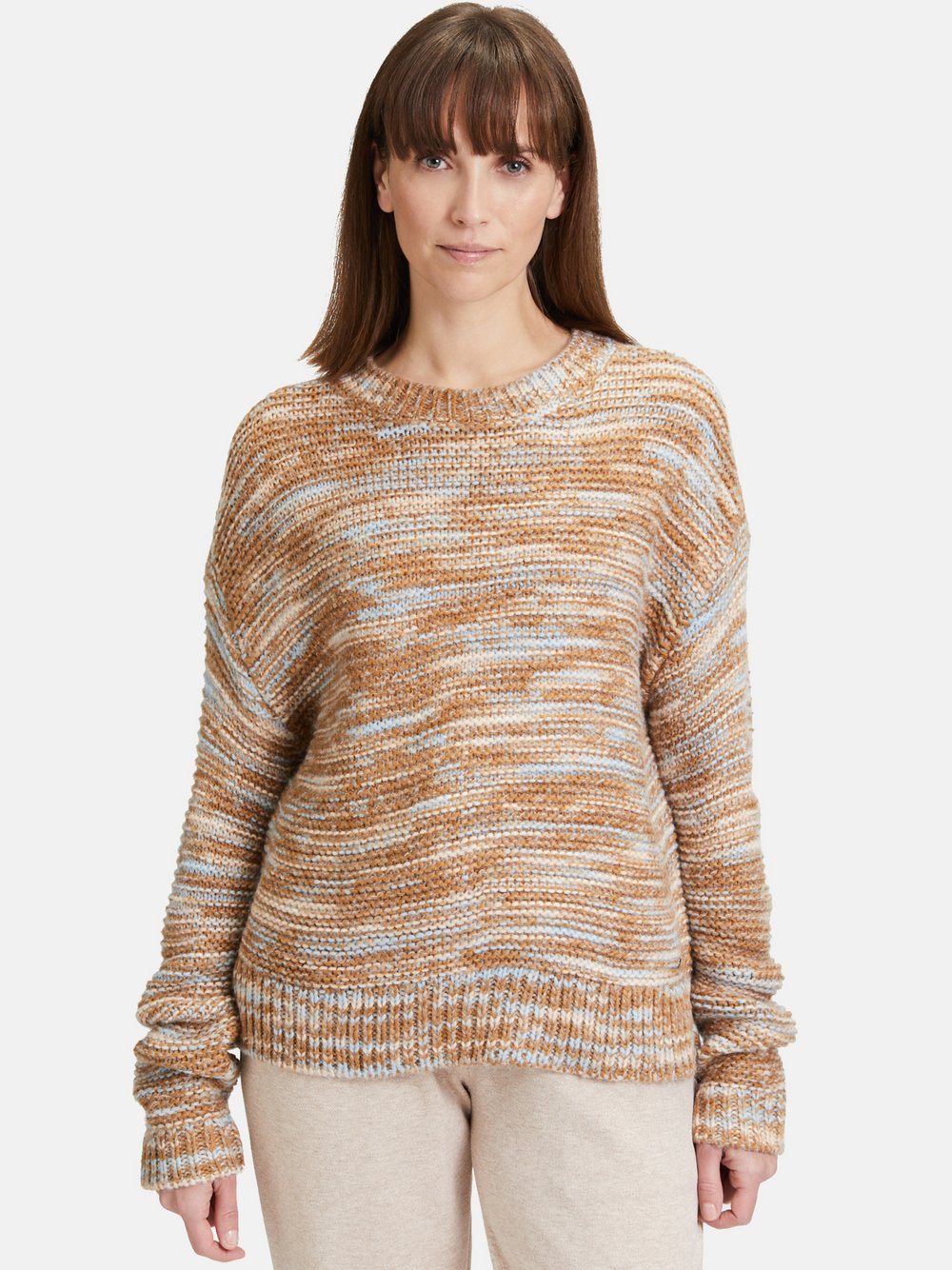 Betty & Co Strickpullover Damen braun gemustert, 46