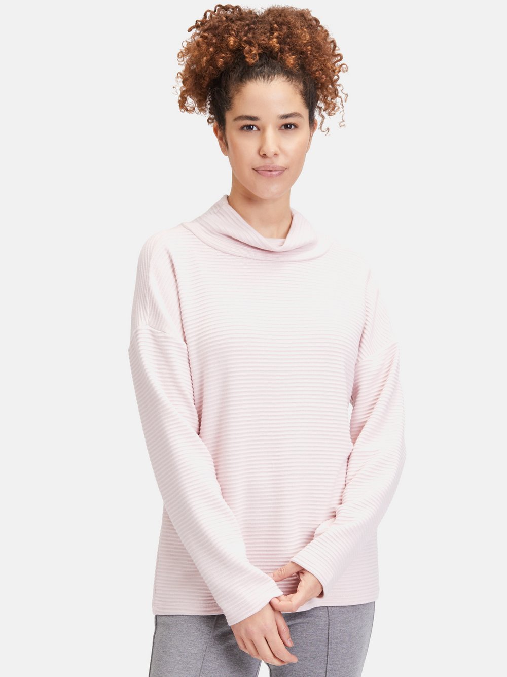 Cartoon Sweatshirt Damen Viskose rosa, 44