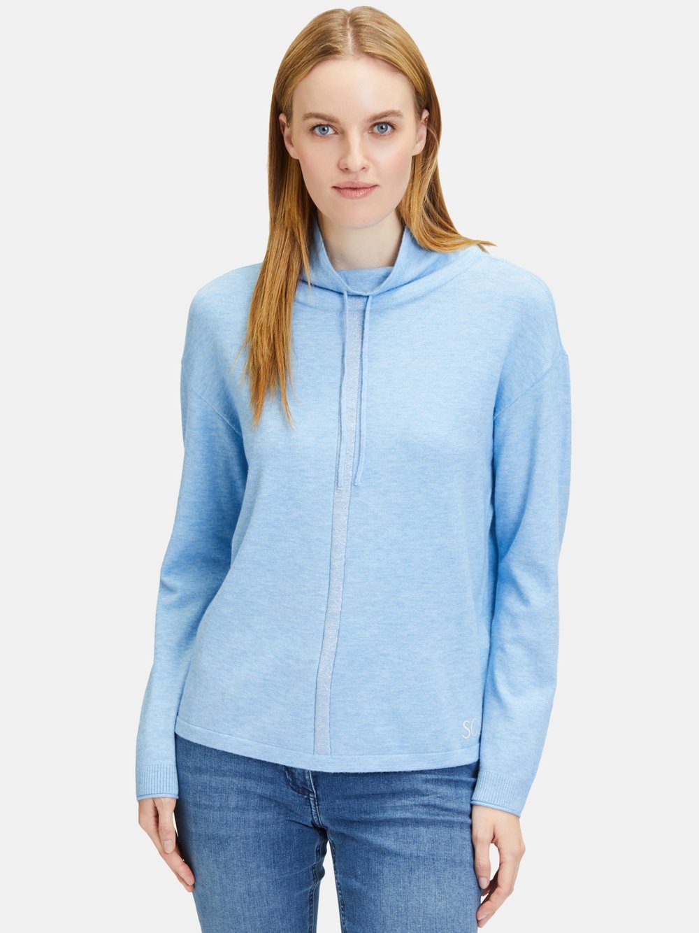 Betty Barclay Feinstrickpullover Damen Viskose blau, 44