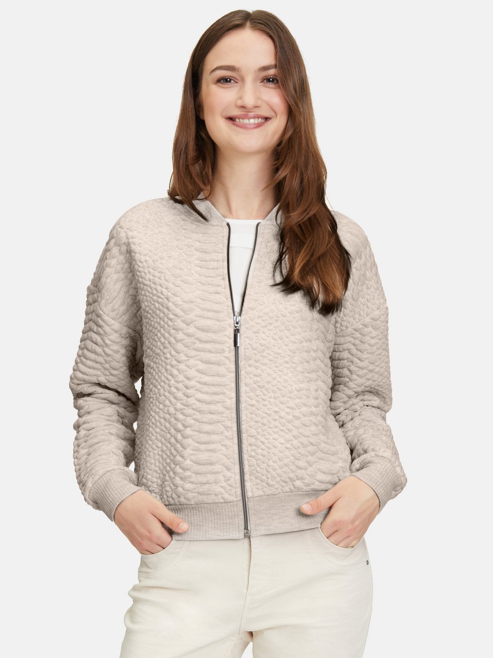 Betty & Co Sweatjacke Damen beige, 46