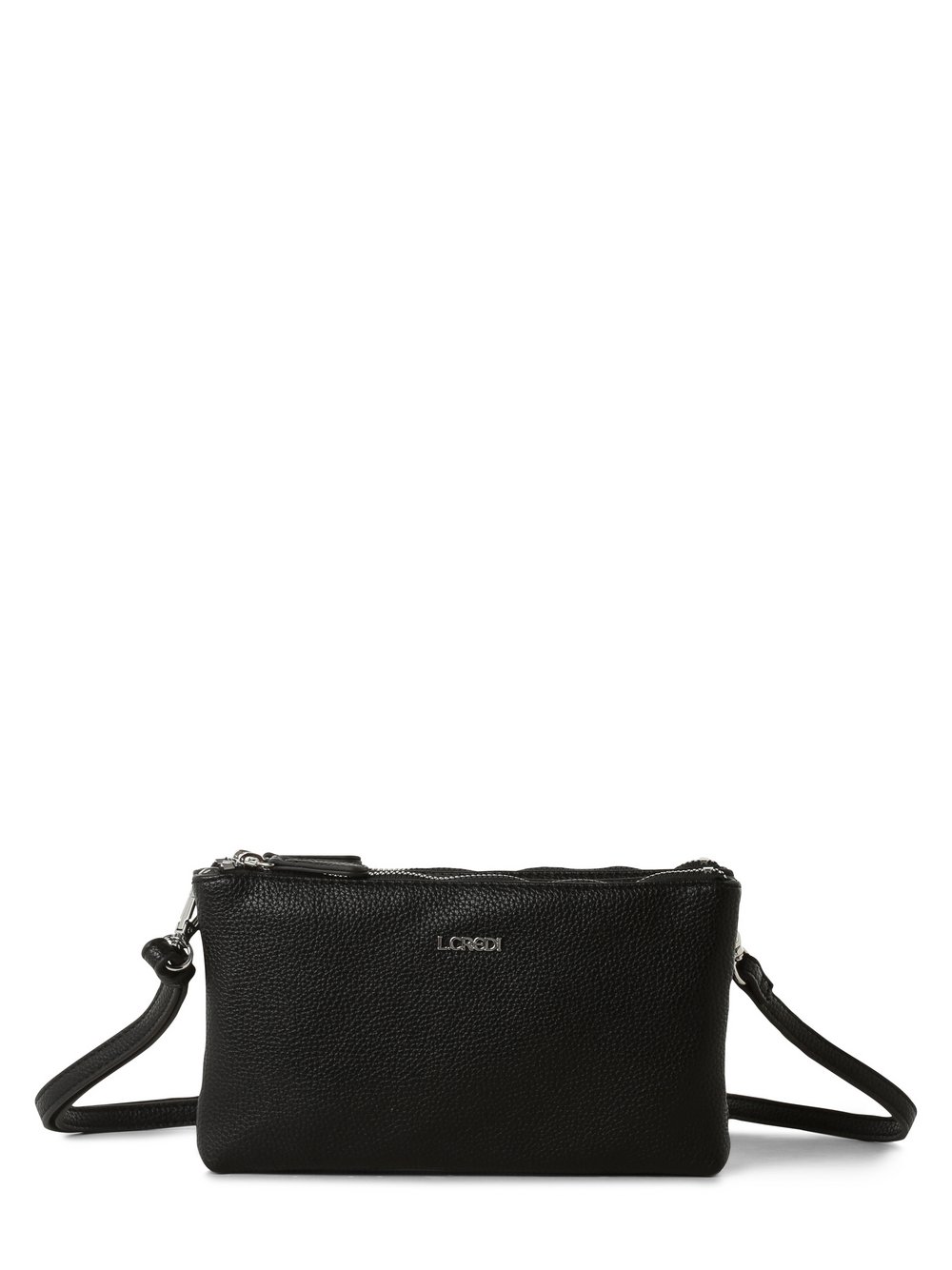 L.Credi Clutch Damen Kunstleder schwarz, ONE SIZE