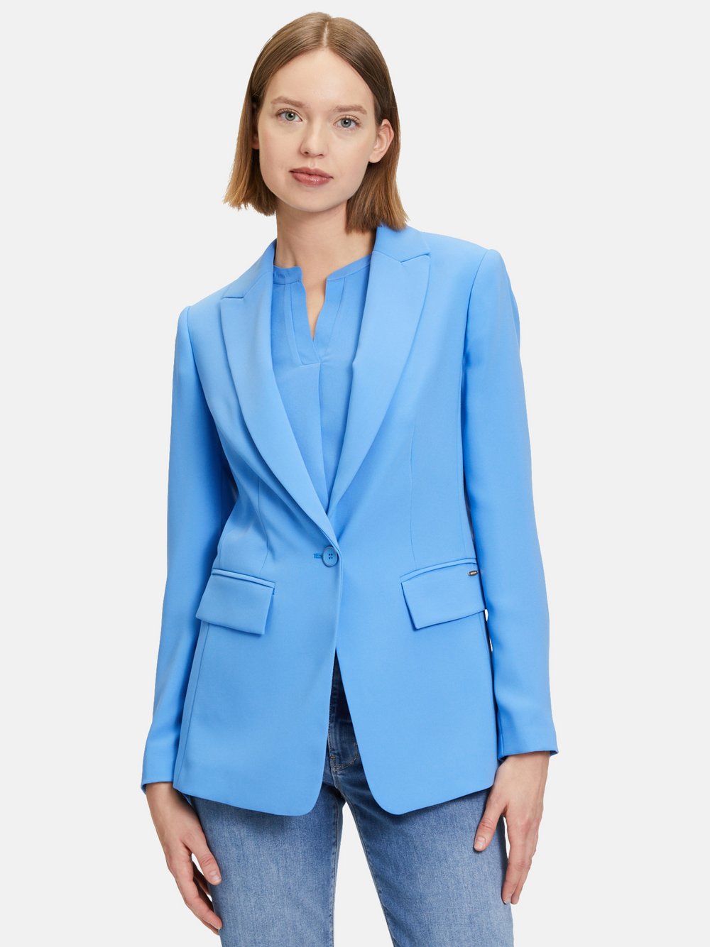 Betty & Co Longblazer Damen blau, 44