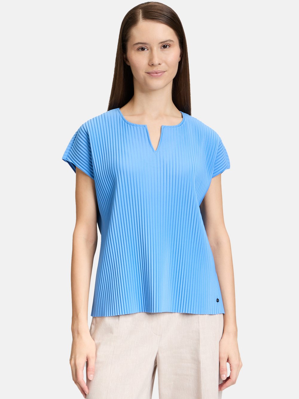 Betty & Co Kurzarm-Shirt Damen blau, L