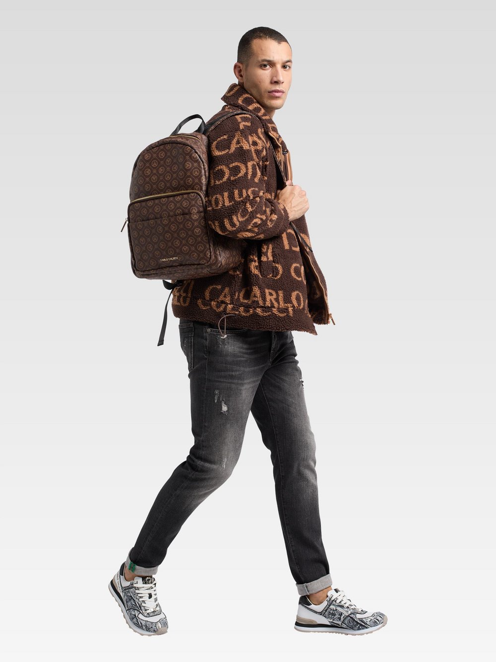 Carlo Colucci Cityrucksack  Damen braun, ONE SIZE