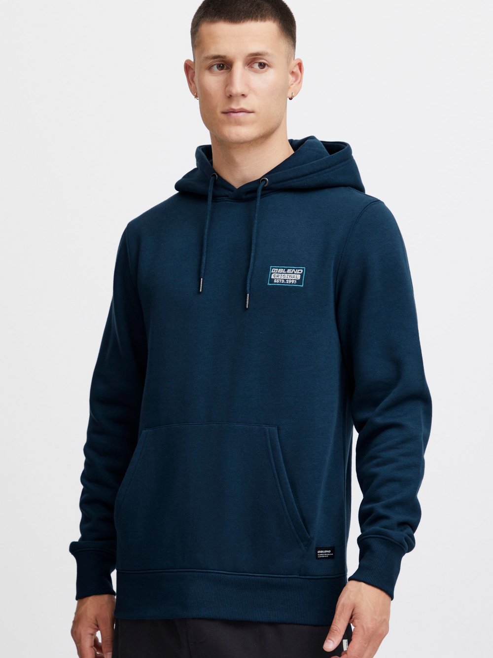 BLEND Kapuzenpullover Herren blau, L