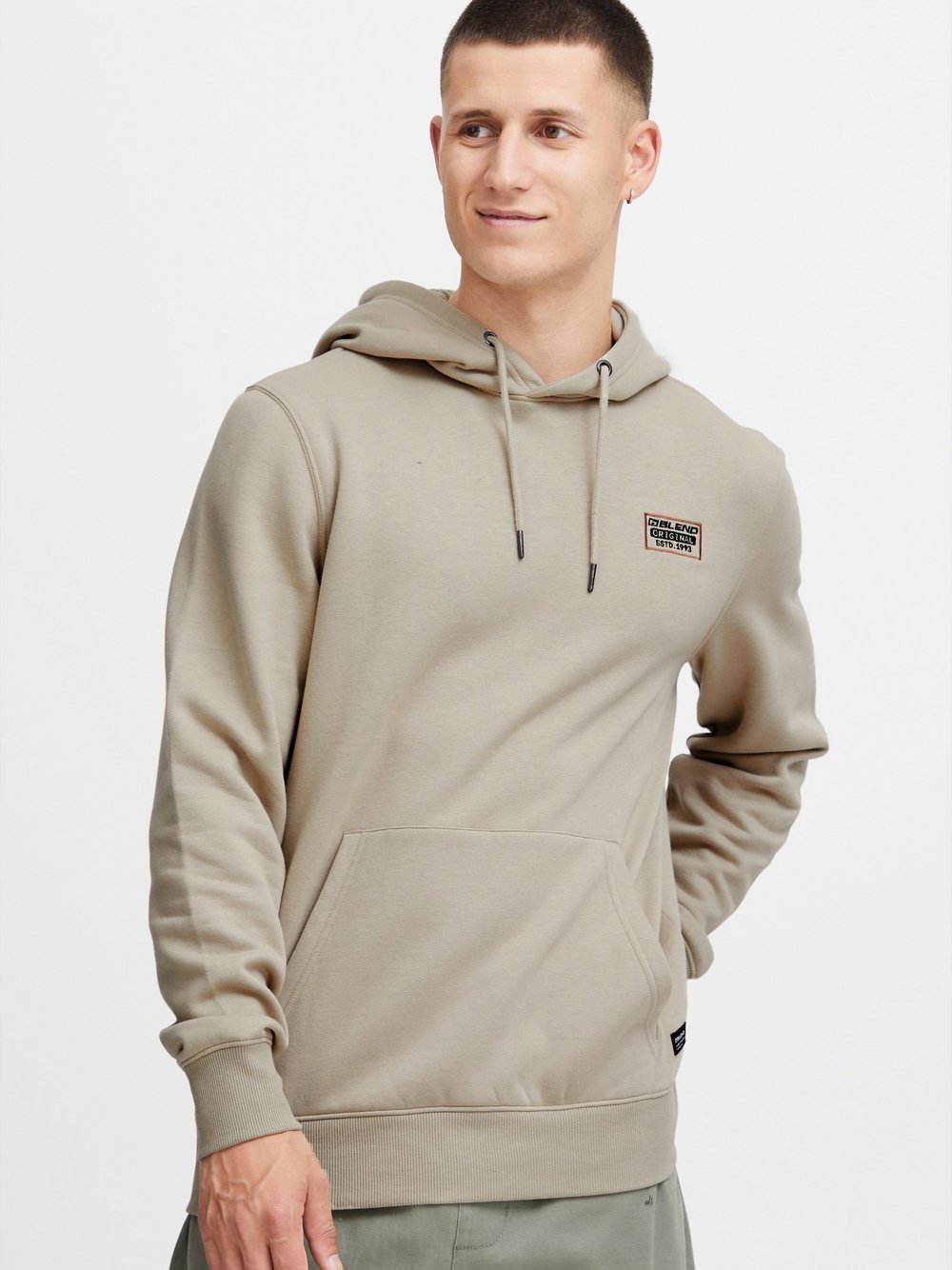 BLEND Kapuzenpullover Herren beige, L