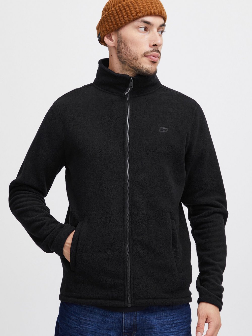 BLEND Fleecejacke Herren schwarz, XXL