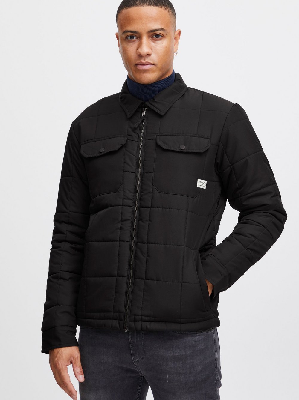 11 Project Steppjacke Herren schwarz, XXL