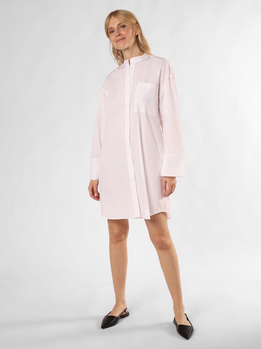 MAX&Co. Kleid Damen Baumwolle weiß, 34