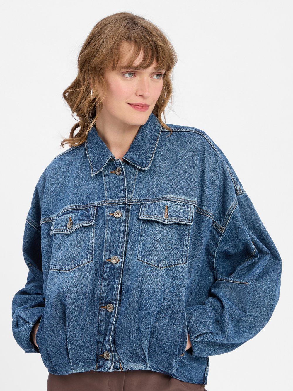 Drykorn Jeansjacke Damen Baumwolle blau, 38