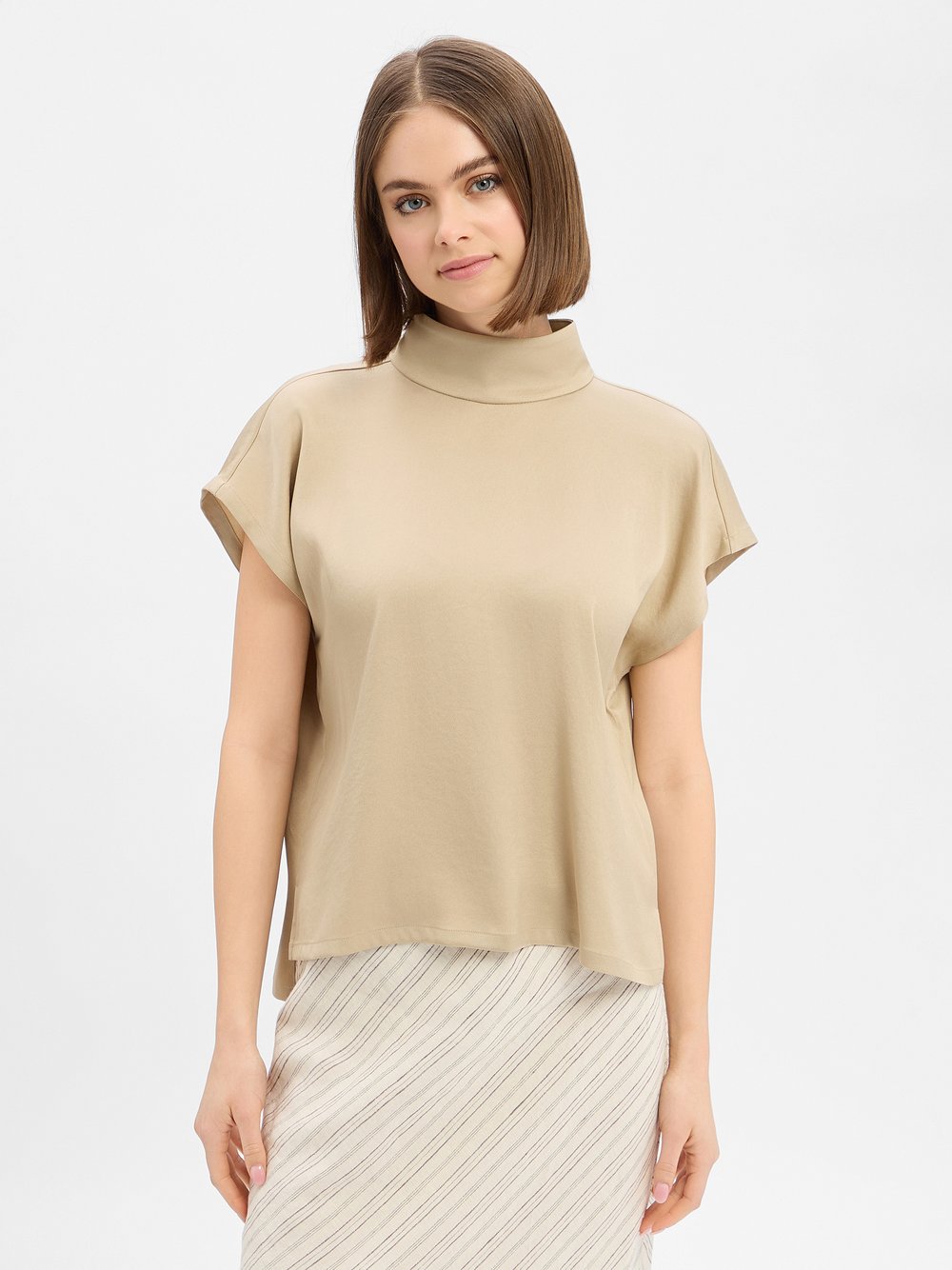 Thumbnail - Drykorn Blusenshirt Damen Satin braun, 40