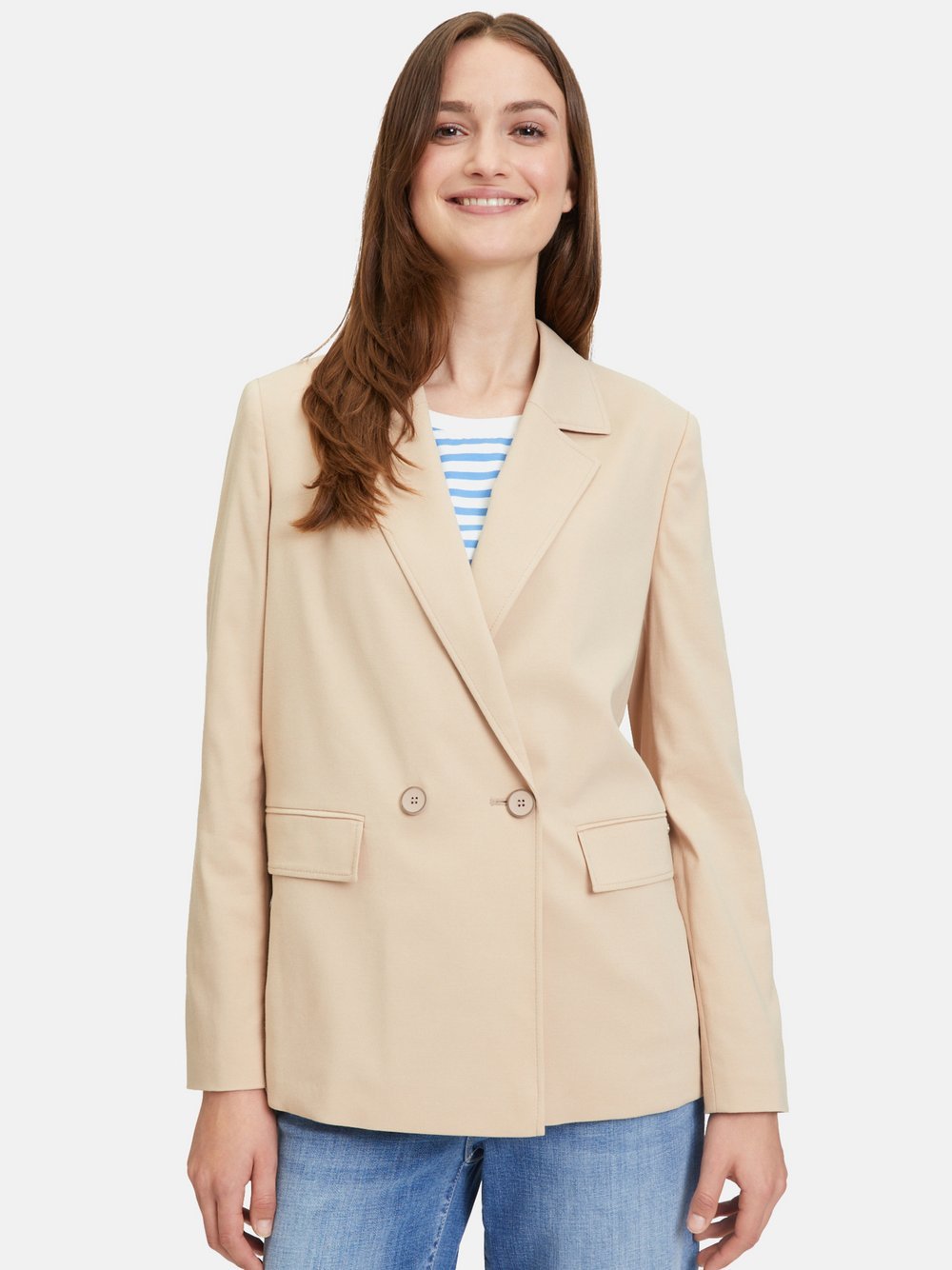 Betty & Co Casual-Blazer Damen Lyocell beige, 46