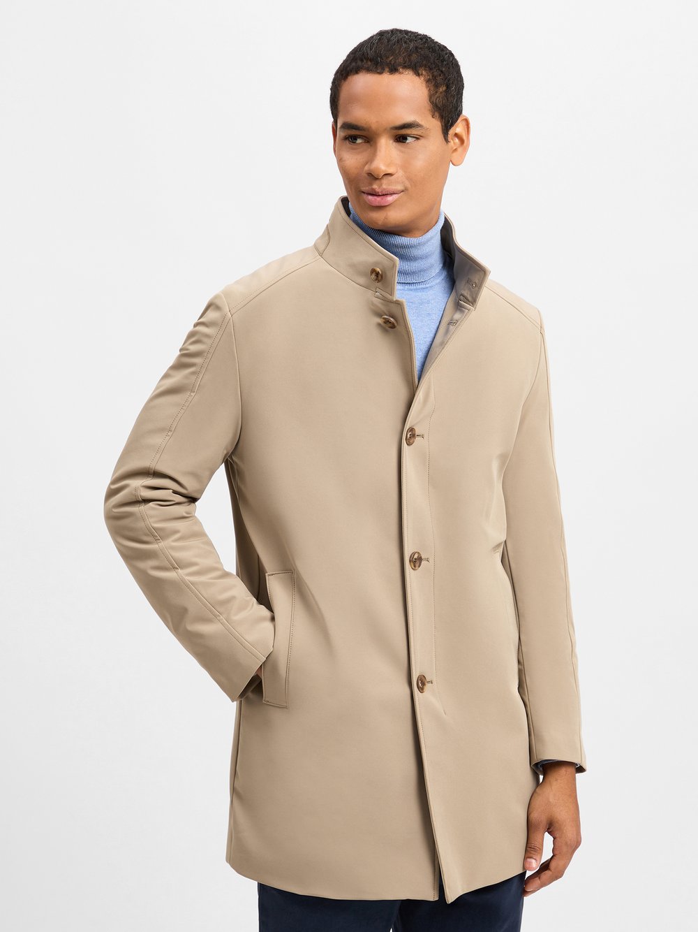 Cinque Kurzmantel Herren Polyamid beige, 48