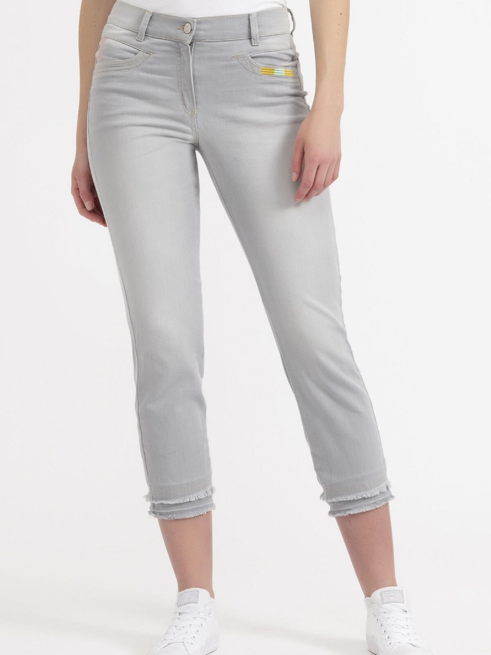 RECOVER pants Jeans Damen Baumwolle silber, 46