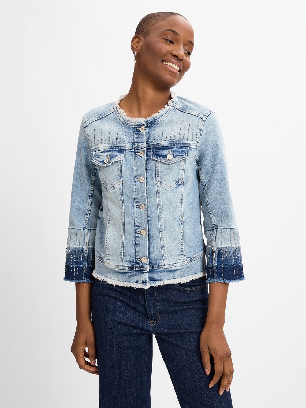 Monari Jeansjacke Damen blau, 40