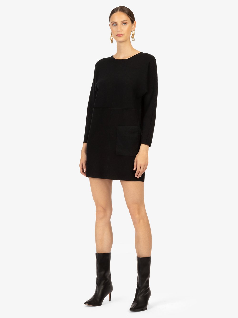 Thumbnail - Kraimod Strickkleid Damen Viskose schwarz, XL