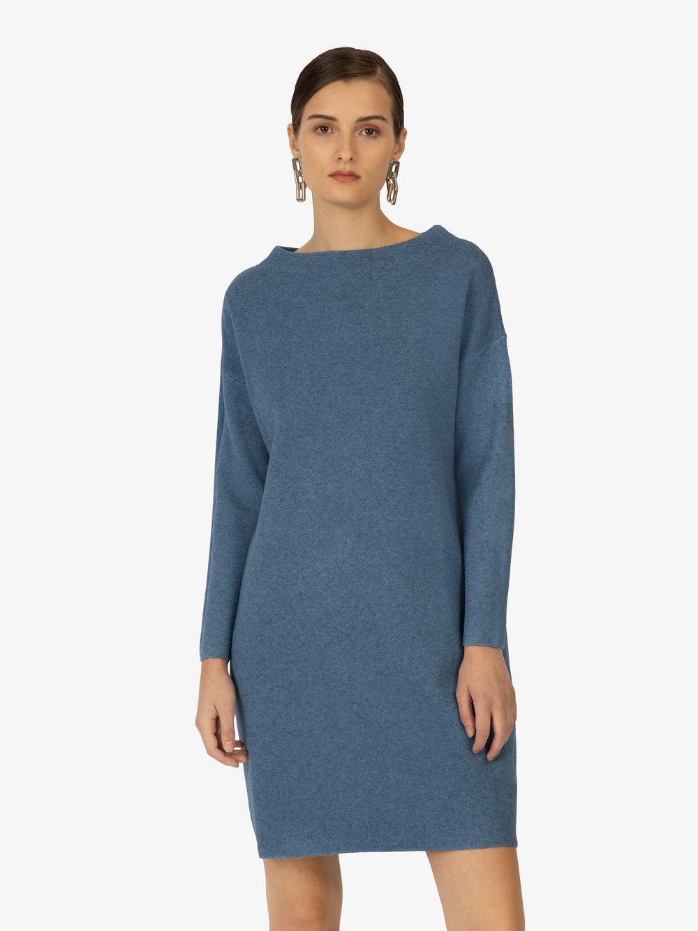 Kraimod Strickkleid Damen Viskose blau, XL