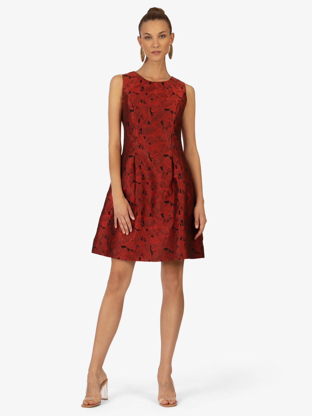 Kraimod Cocktailkleid Damen rot gemustert, 34