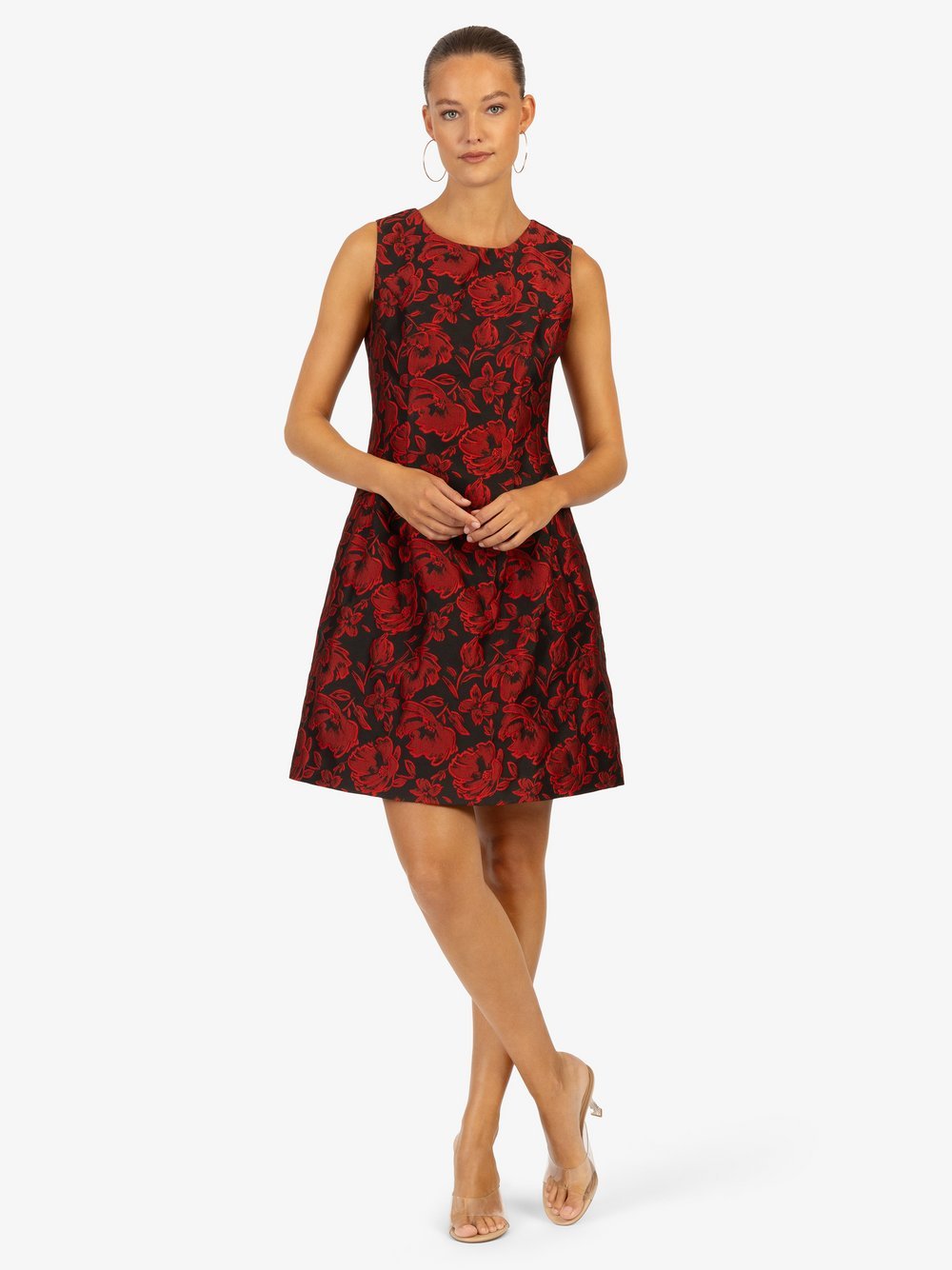 Kraimod Cocktailkleid Damen rot gemustert, 34