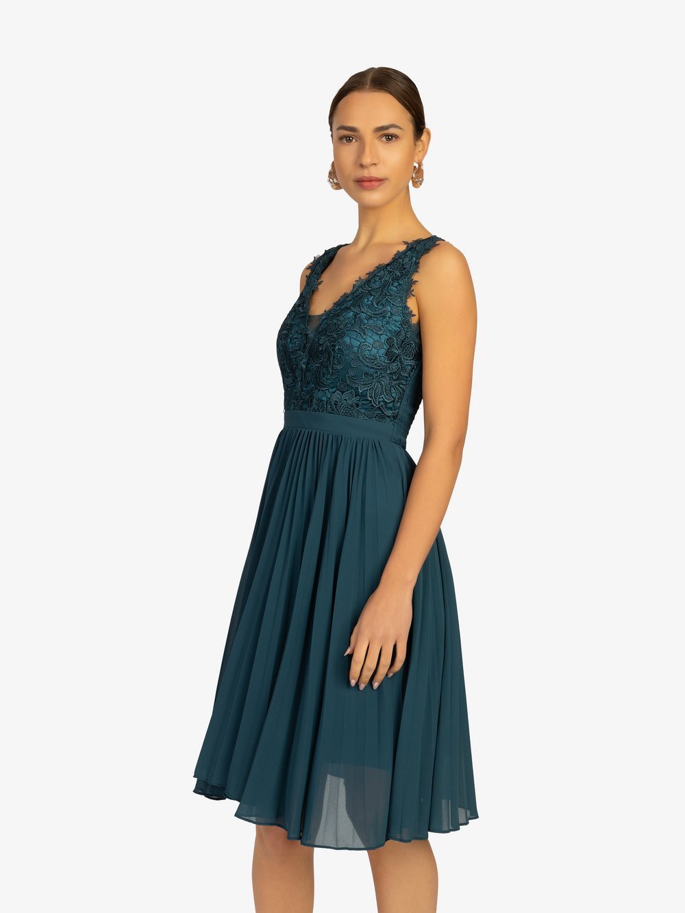 Kraimod Cocktailkleid Damen grün gemustert, 48