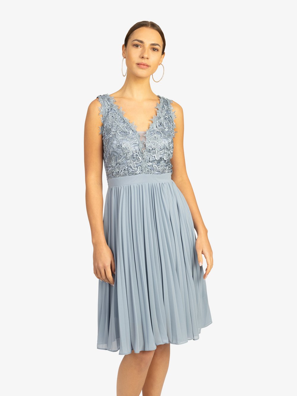 Kraimod Cocktailkleid Damen blau gemustert, 40