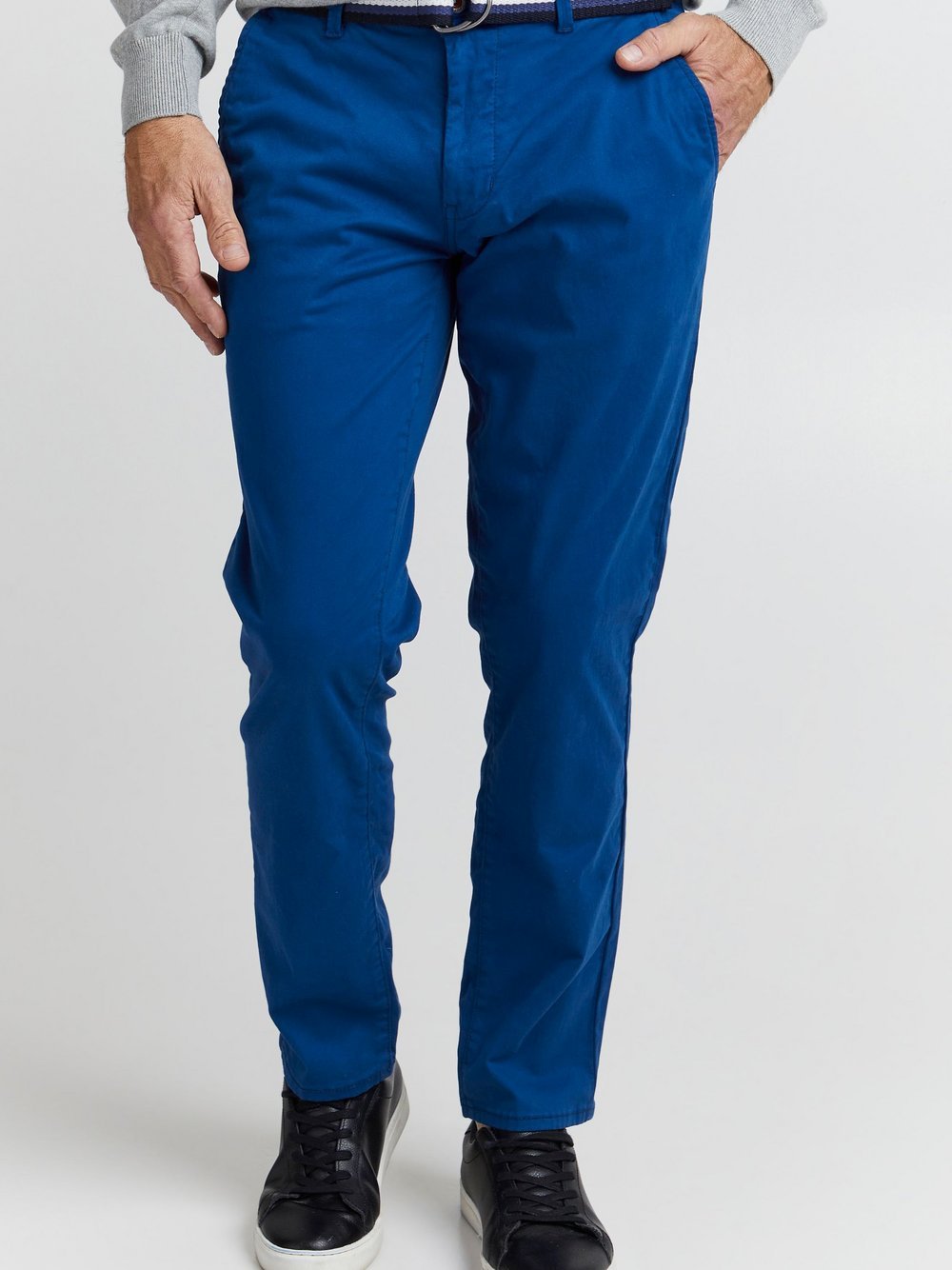 FQ1924 Chinohose Herren Baumwolle blau, 33-32