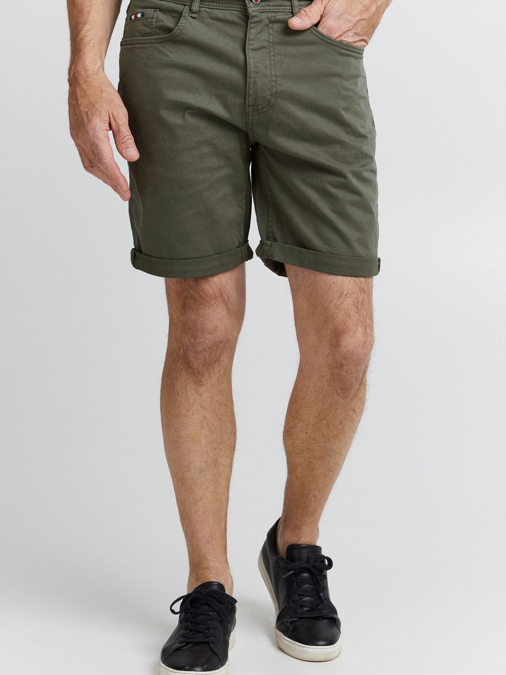 FQ1924 Jeansshorts Herren Baumwolle grün, XXXL