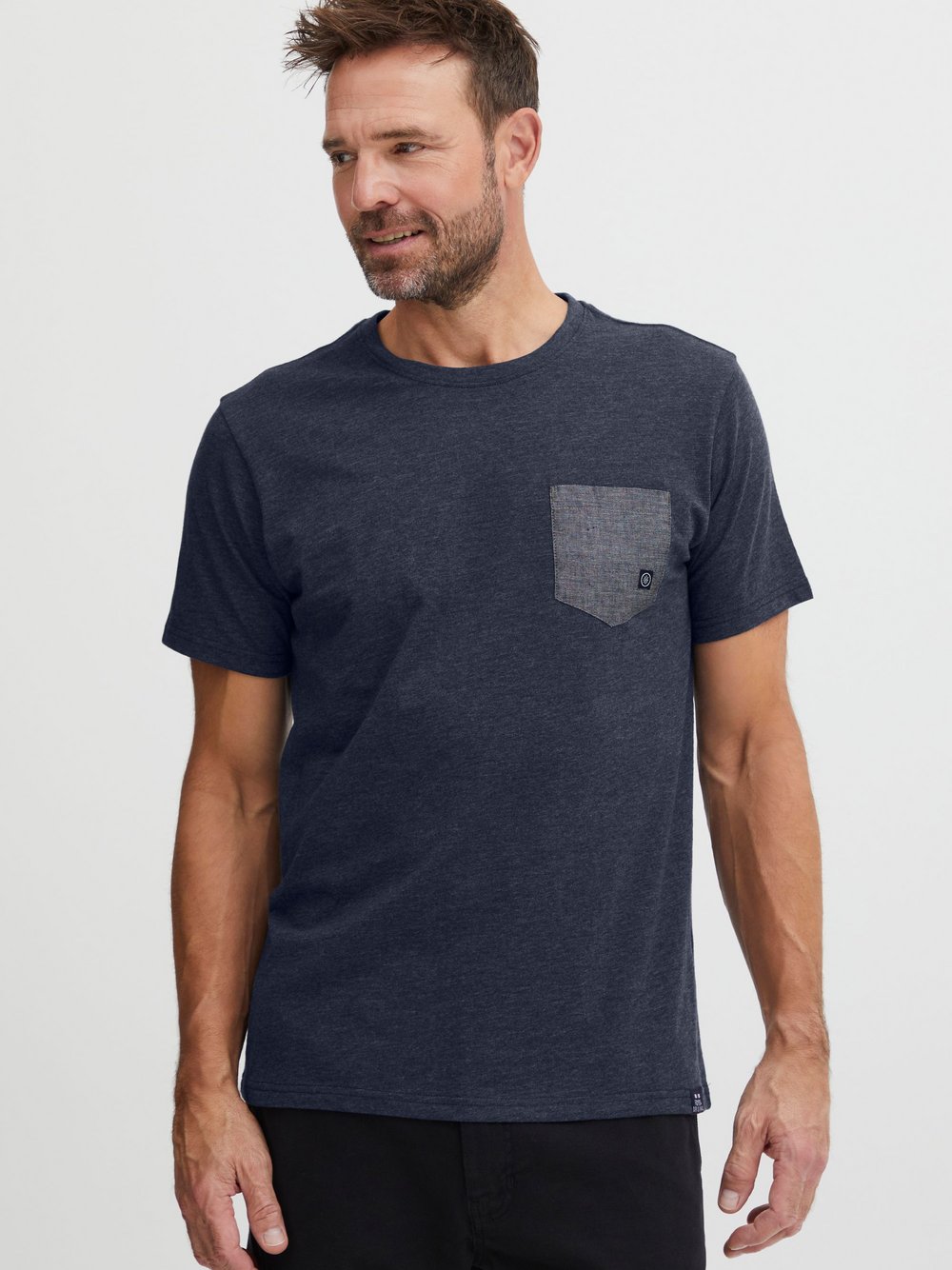 FQ1924 T-Shirt Herren Baumwolle blau, L