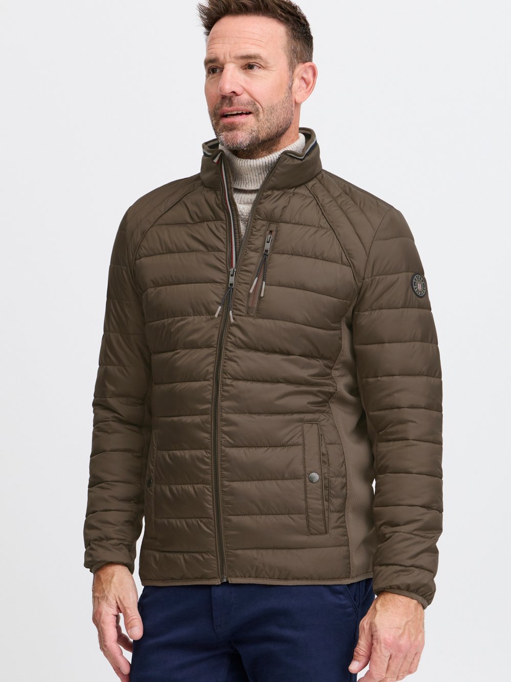 FQ1924 Steppjacke Herren braun, XXL