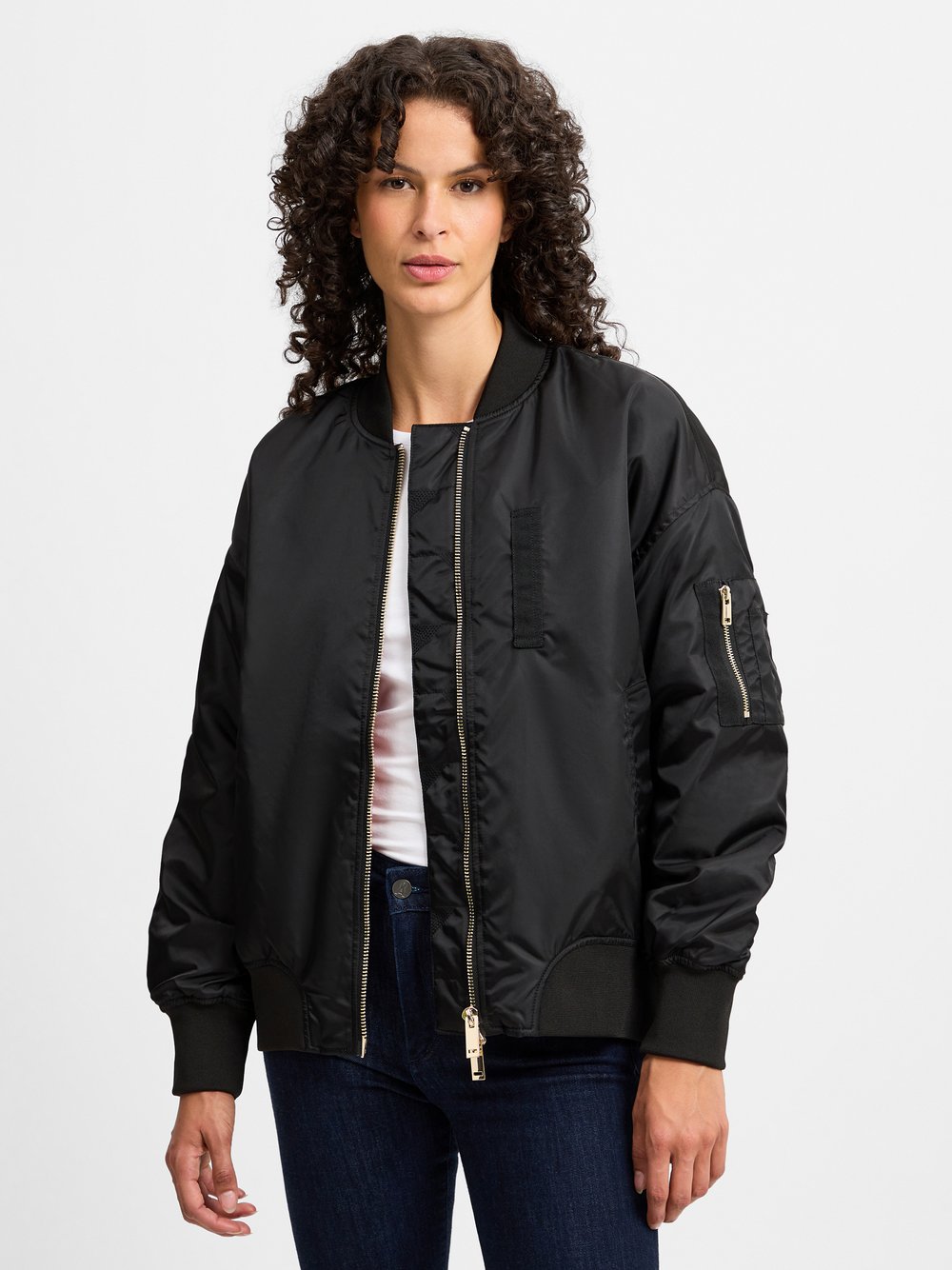 MOS MOSH Blouson Damen Polyamid schwarz, L