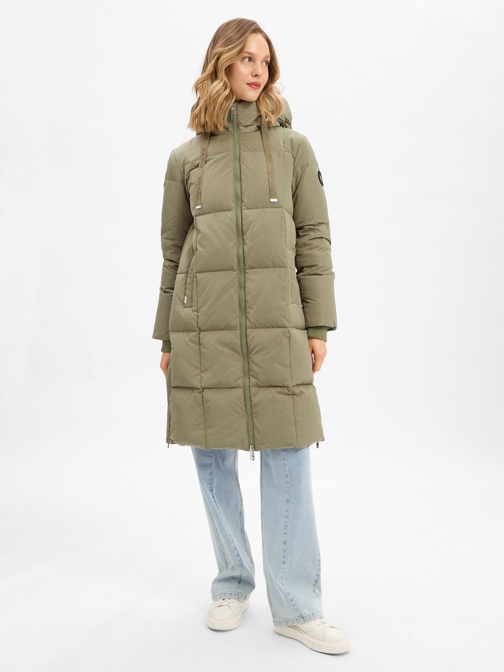 Thumbnail - MOS MOSH Daunenmantel Damen grün, S