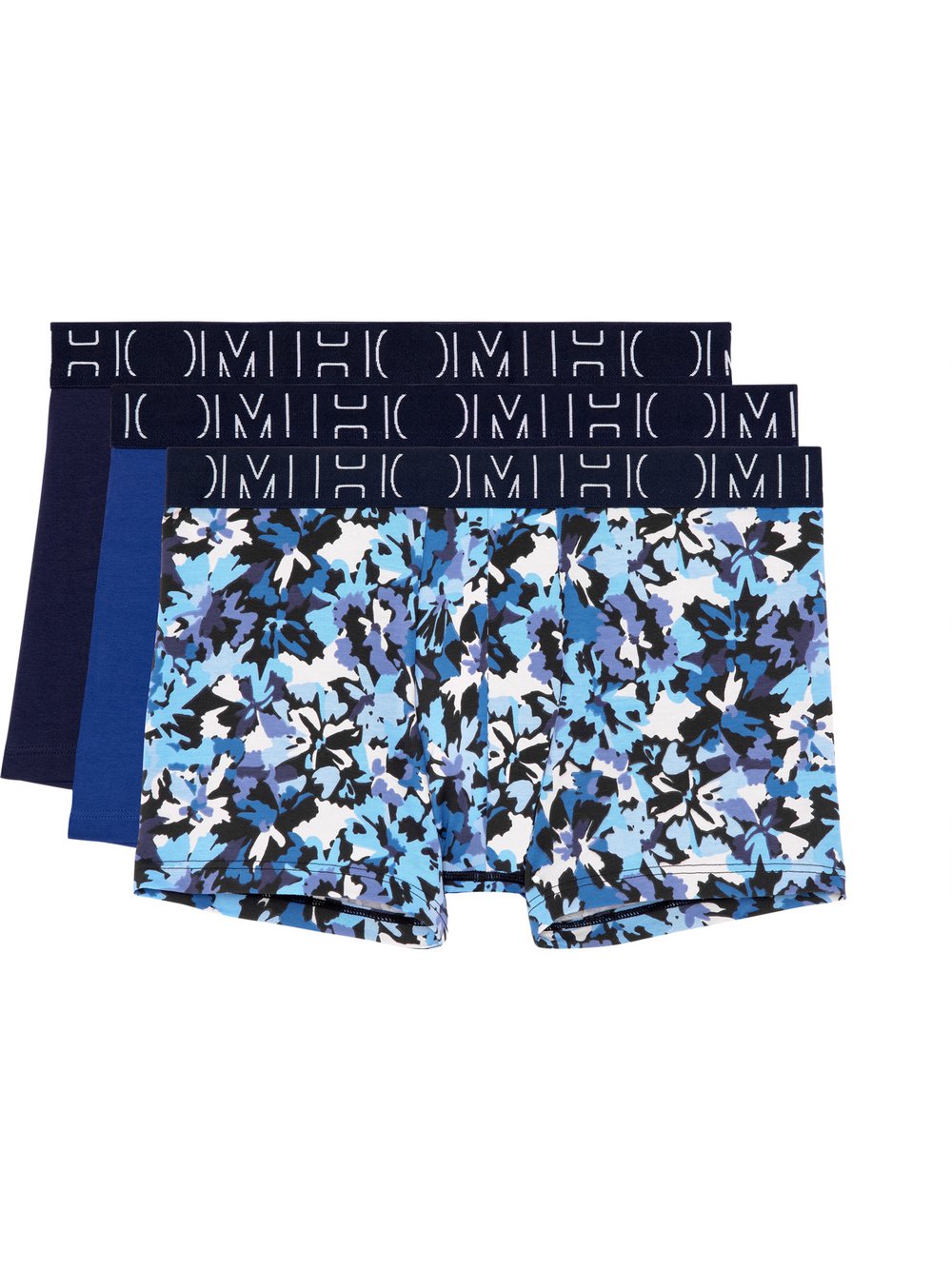 HOM Retro Boxer  Herren Jersey blau gemustert, M