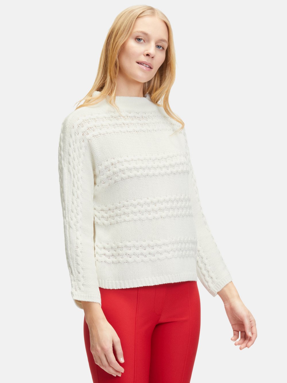 Betty Barclay Grobstrick-Pullover Damen weiß, 44