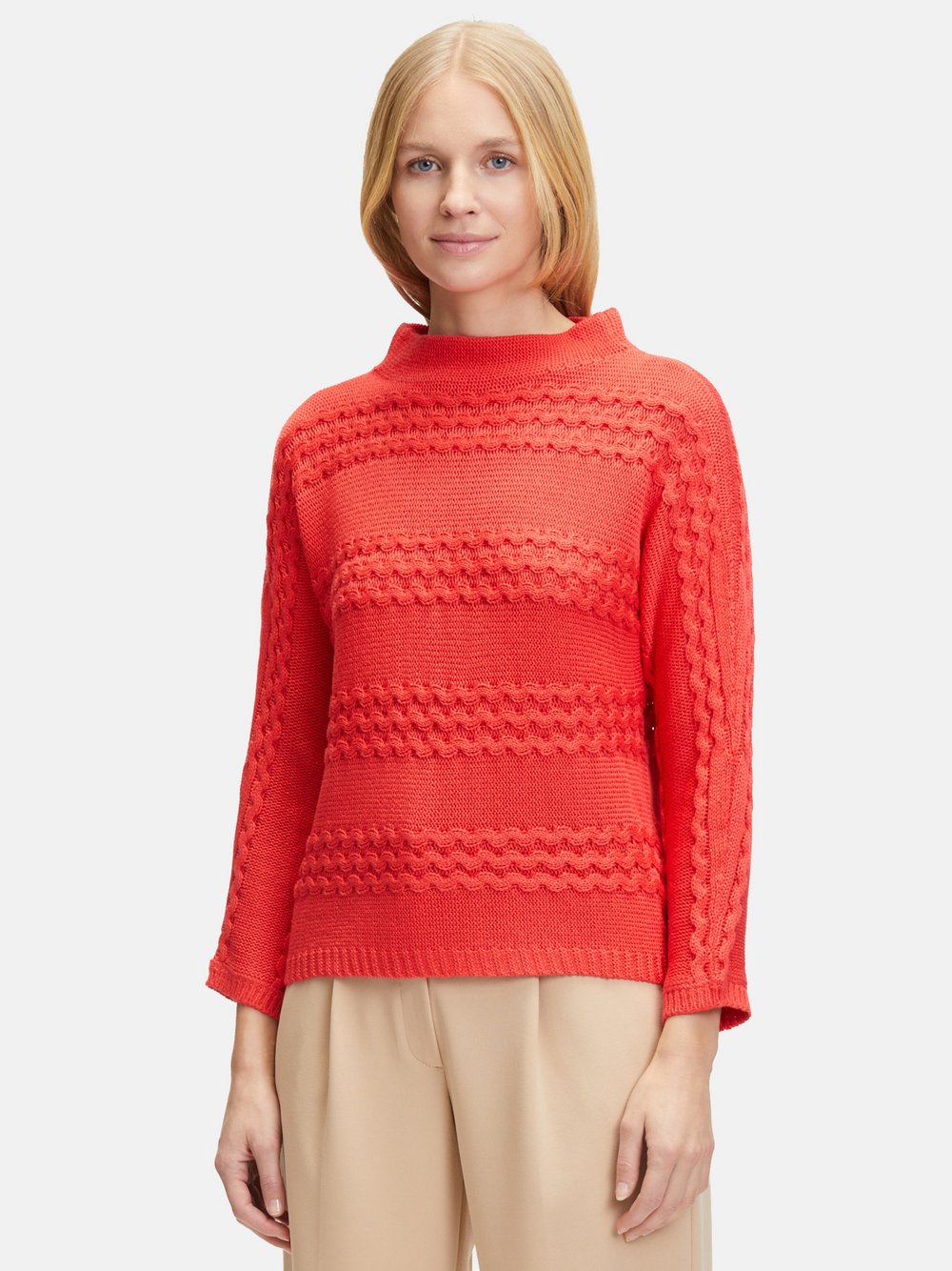 Betty Barclay Grobstrick-Pullover Damen rot, 46