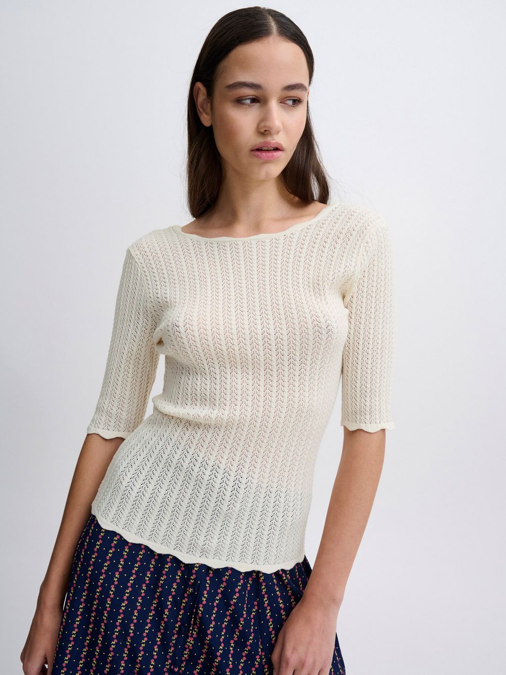 Atelier Rêve Strickpullover Damen Viskose beige, XXL