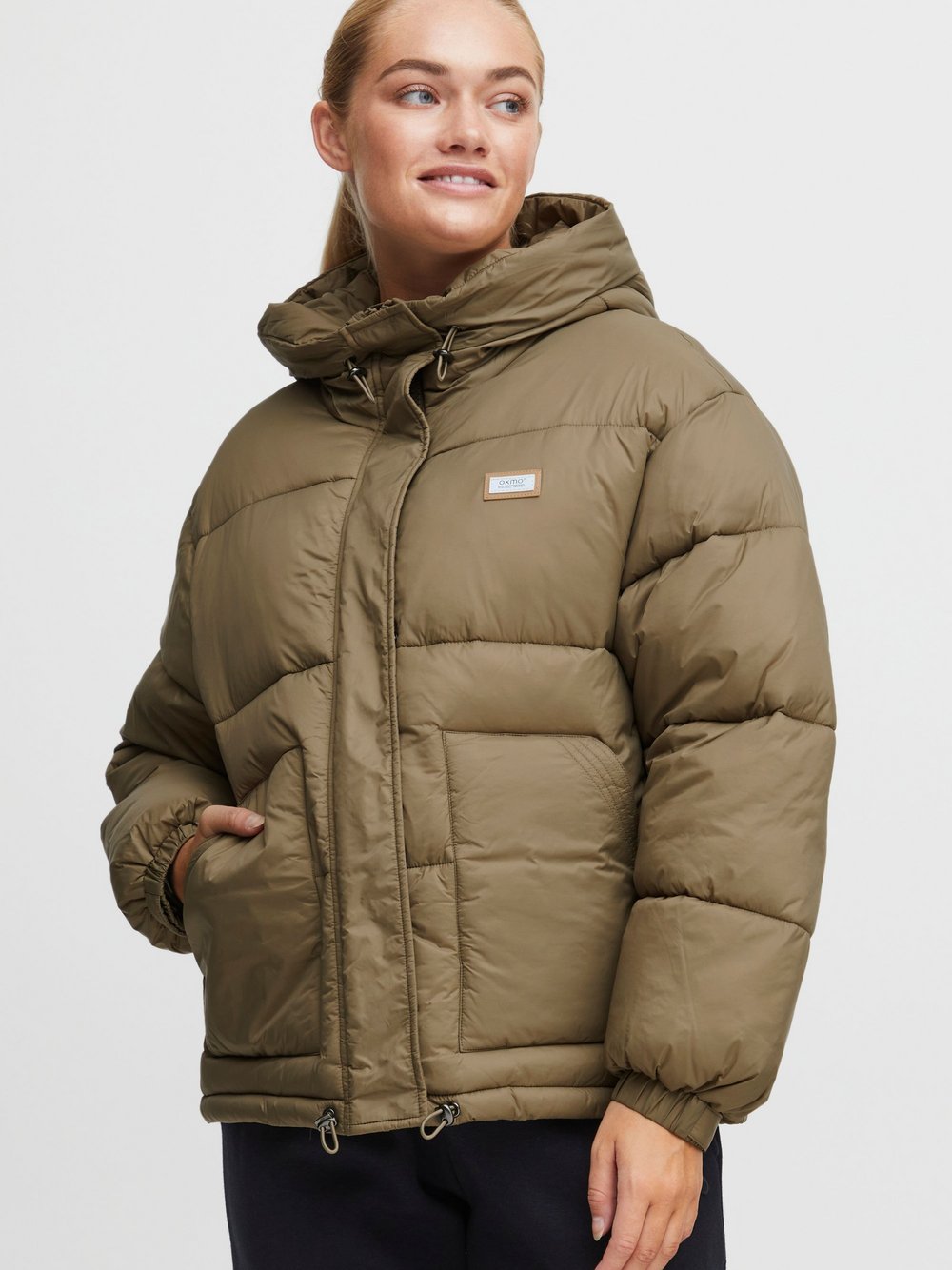 OXMO Winterjacke Damen Polyamid grün, S