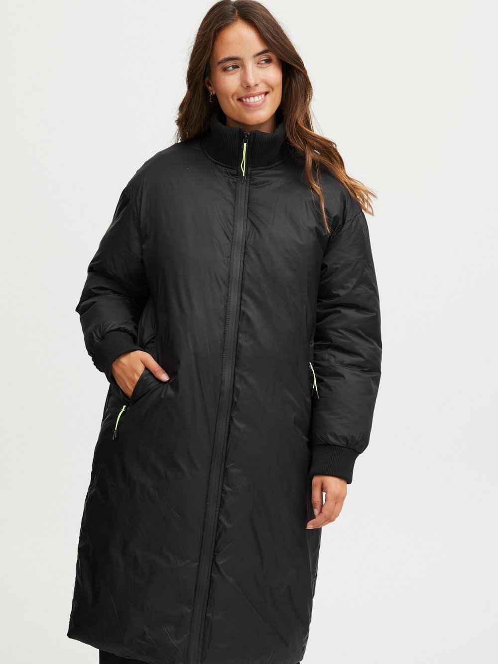 fransa Steppmantel Damen schwarz, XL