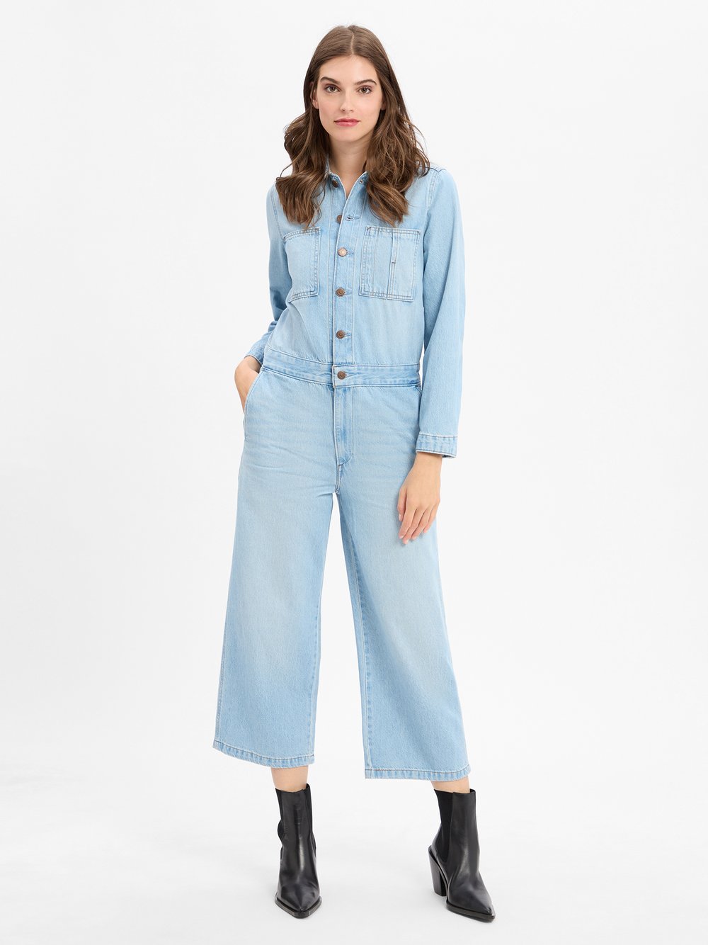 Levi's Jeans-Jumpsuit Damen Baumwolle blau, L