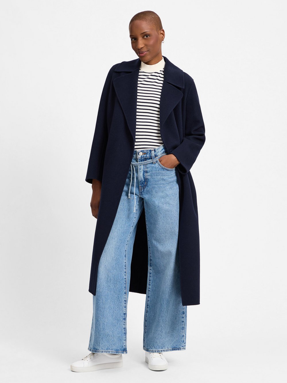 Weekend Max Mara Mantel Damen Schurwolle blau, 36