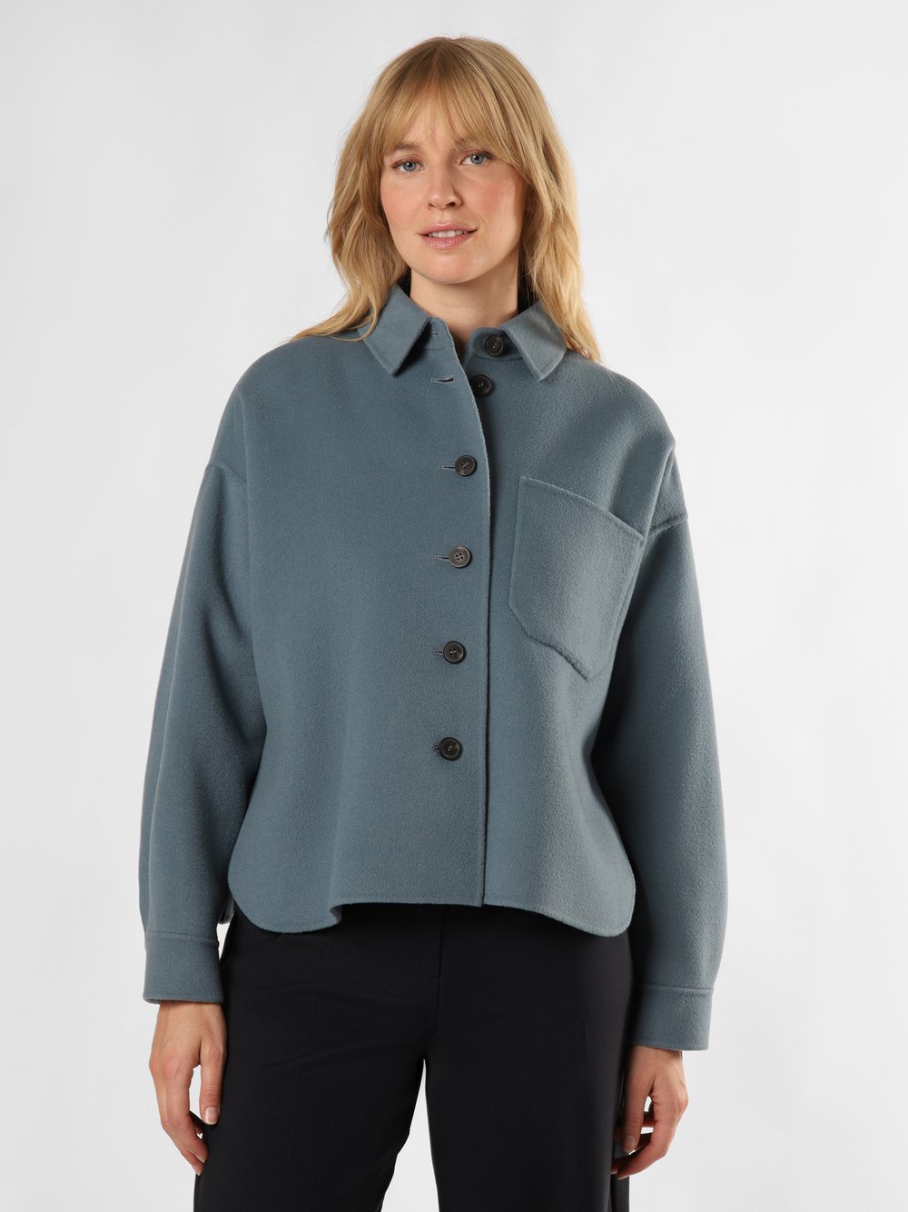 Weekend Max Mara Jacke Damen Schurwolle blau, 40