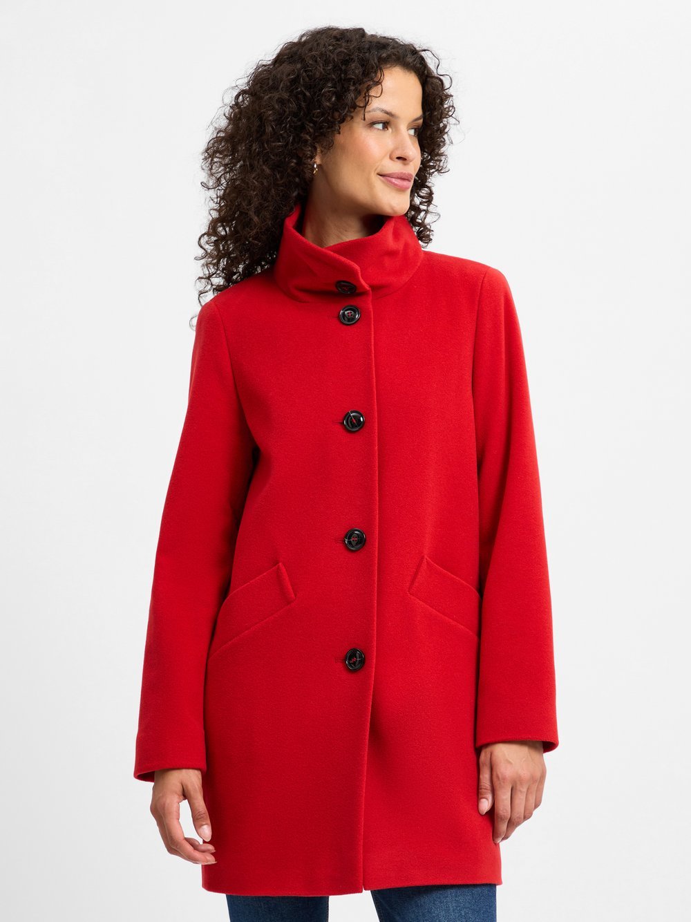 Franco Callegari Mantel mit Cashmere-Anteil Damen Wolle rot, 38