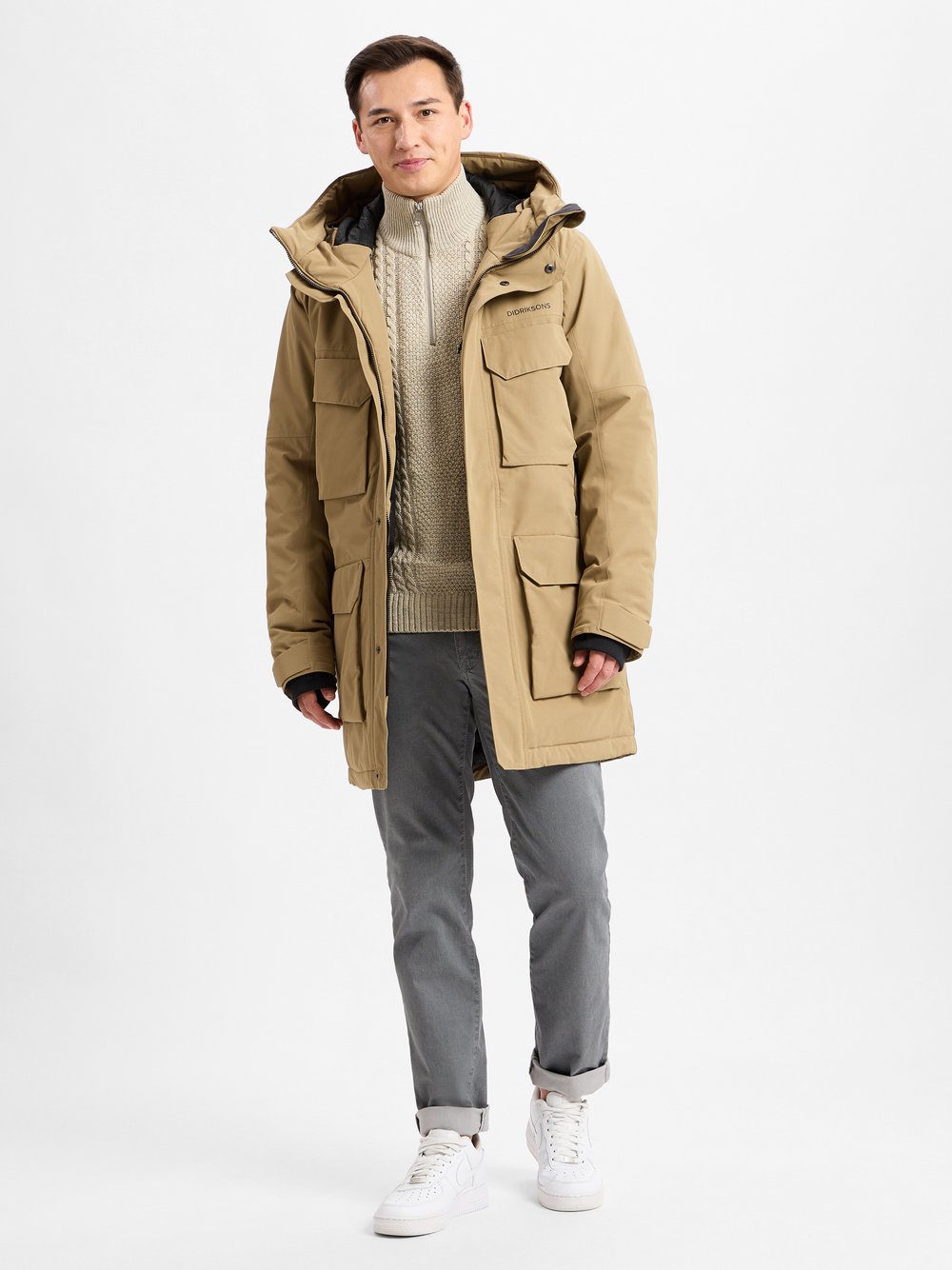 Didriksons Parka Herren beige, XL