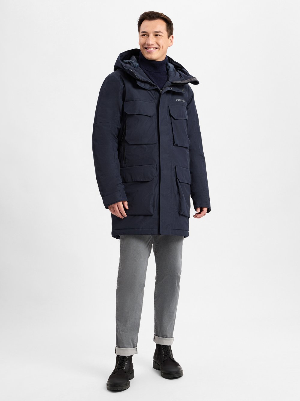 Didriksons Parka Herren blau, XXL