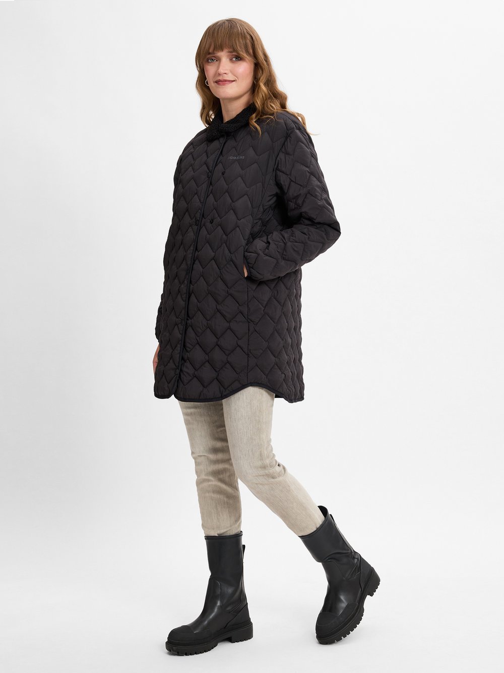 Didriksons Steppjacke Damen Polyamid schwarz, 38