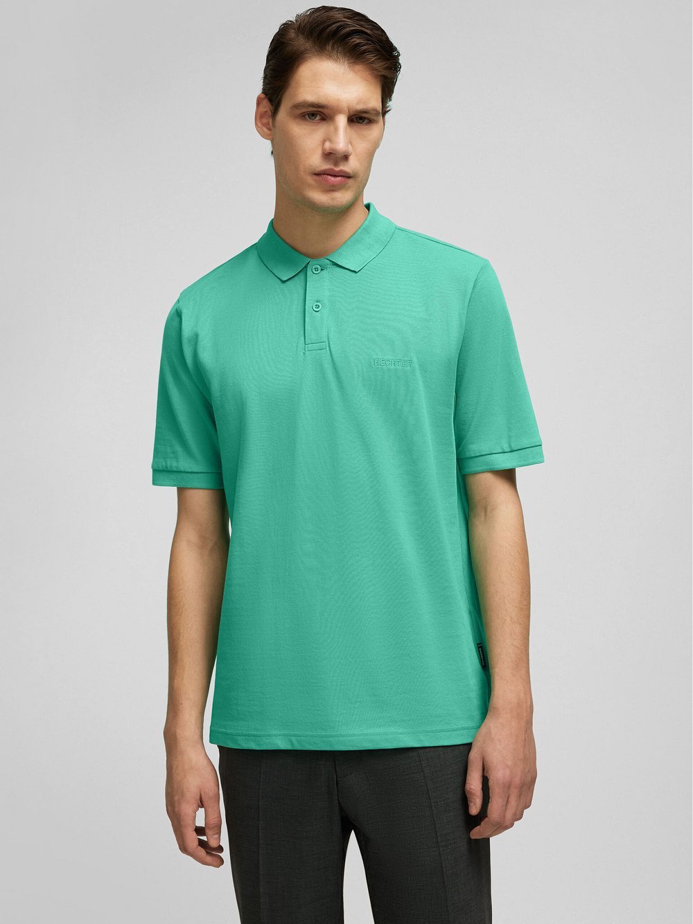 Daniel Hechter Poloshirt Herren Baumwolle grün, XL